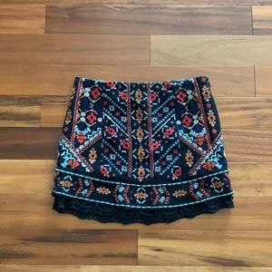 Tribal mini skirt